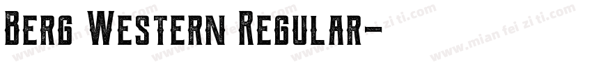 Berg Western Regular字体转换